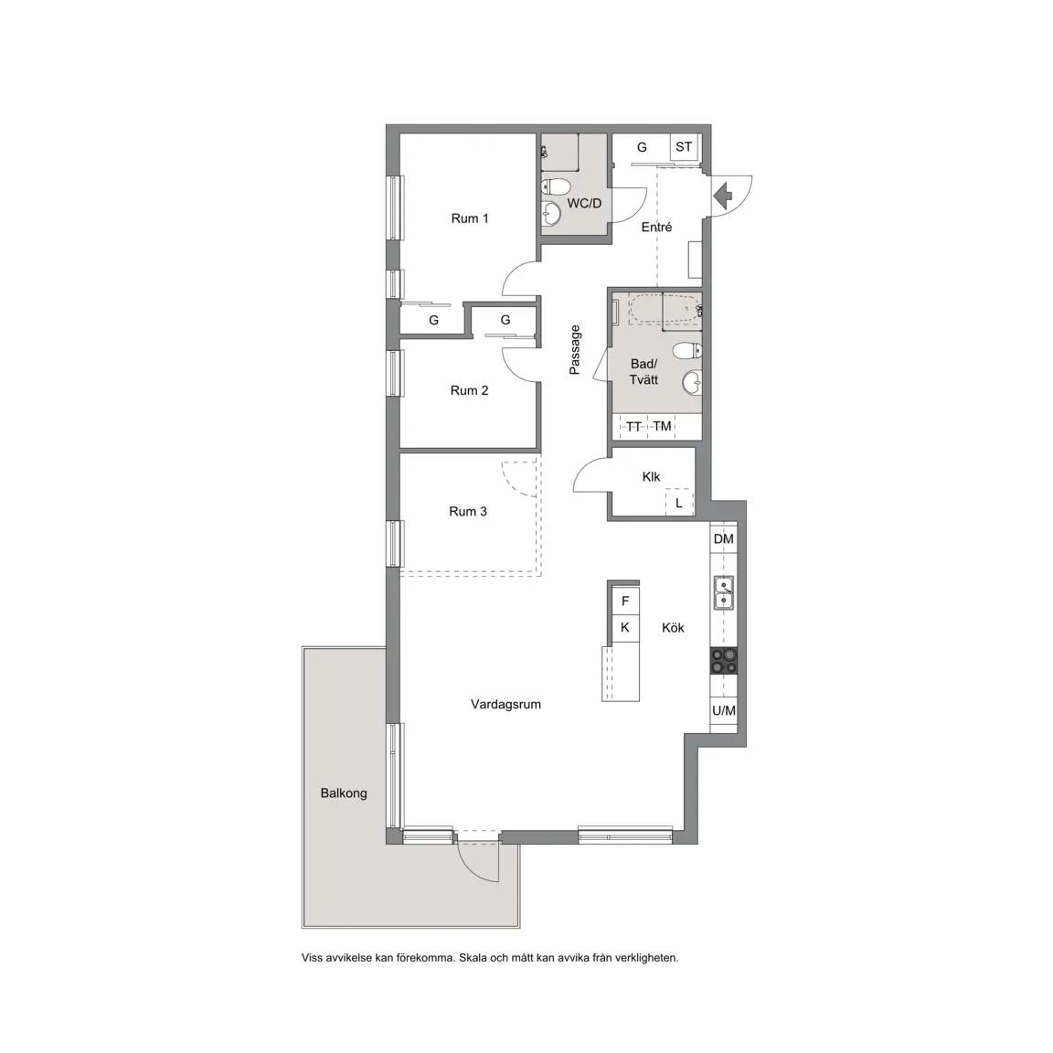 Floor plan for Einar Olssons gata 12 A