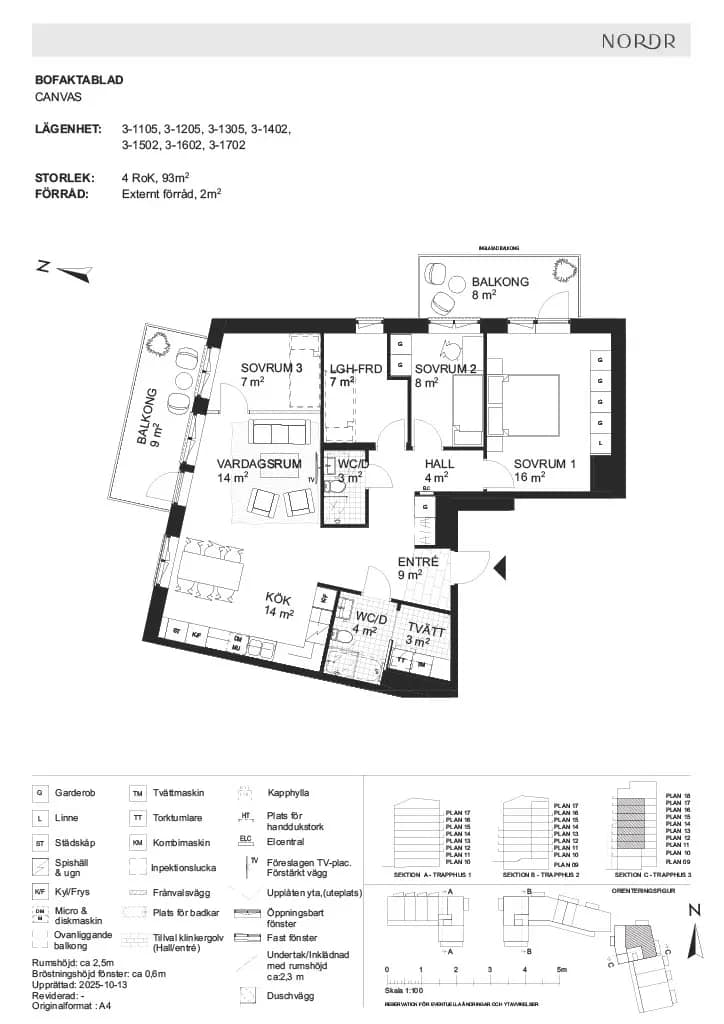 Floor plan for Mariehällsvägen 9