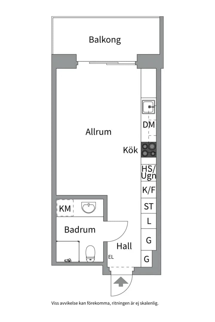 Floor plan for Sankt Göransgatan 143F