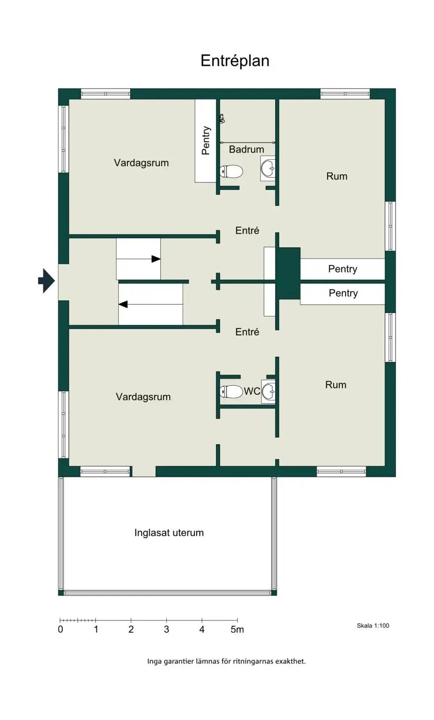 Floor plan for Dahmska vägen 18