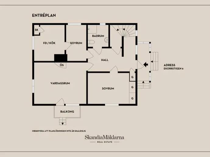 Floor plan for Ekorrstigen 6