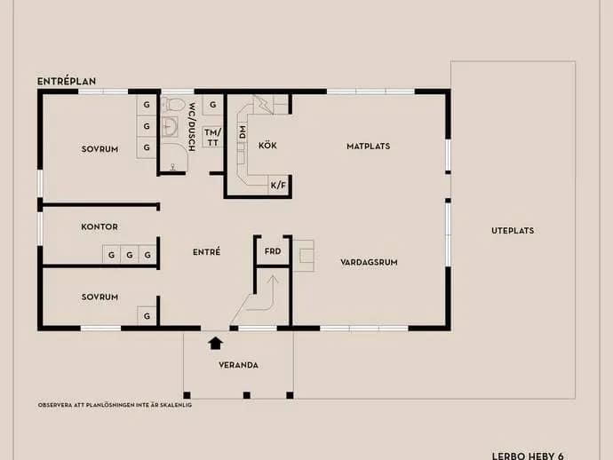 Floor plan for Lerbo Heby 6