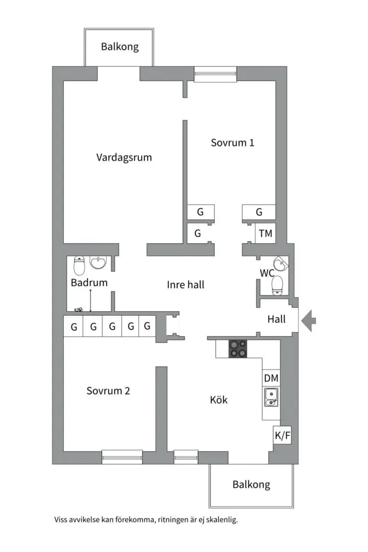 Planritning för Sankt Eriksgatan 9