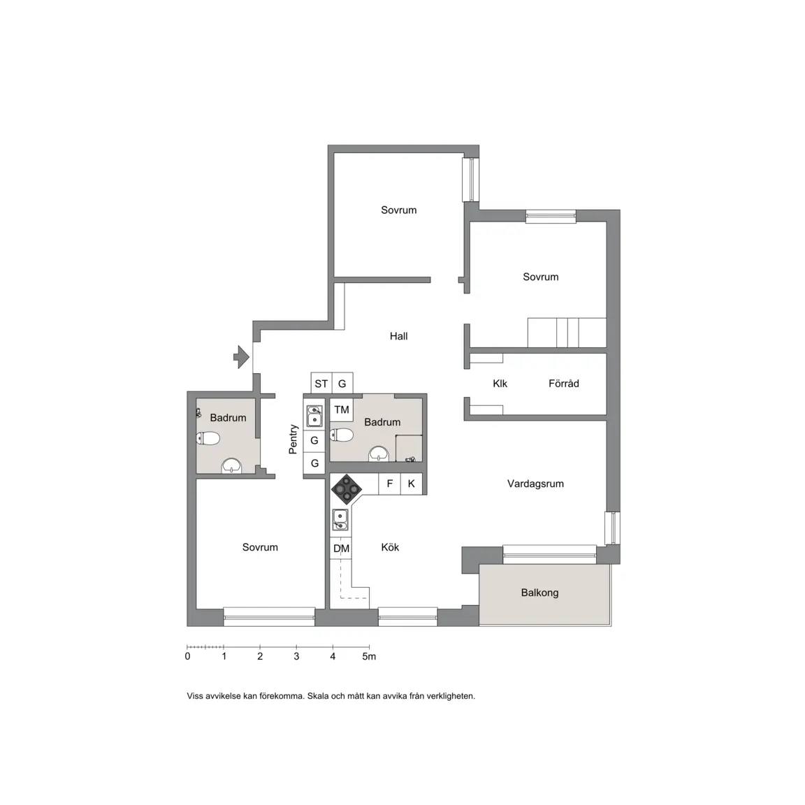 Floor plan for Bergaparksvägen 40