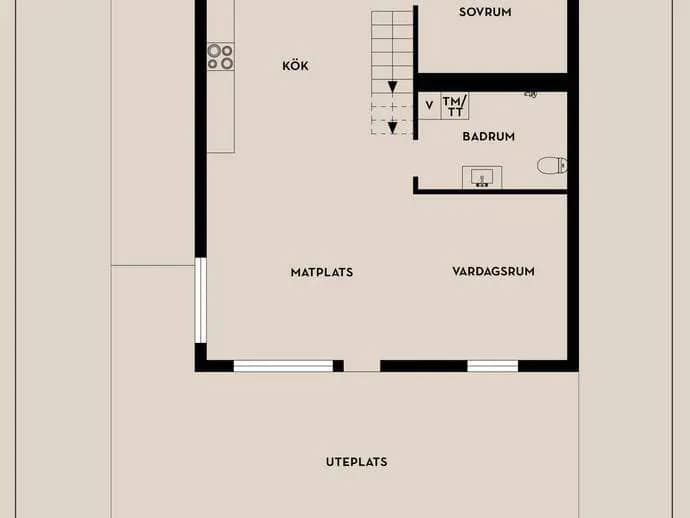 Floor plan for Gamla Stockholmsvägen 223A