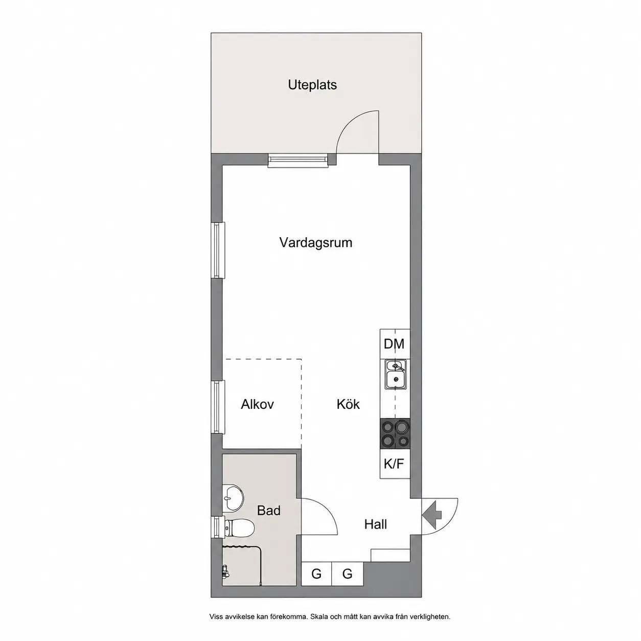 Floor plan for Ljusnevägen  6