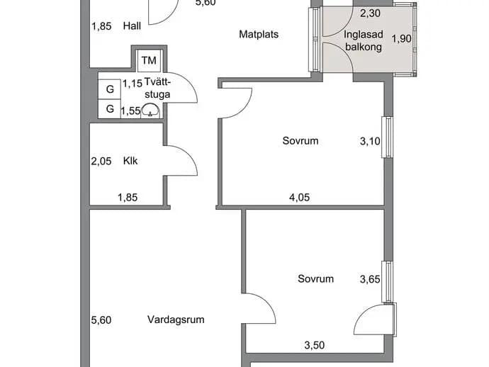 Floor plan for Arvesgärde 11