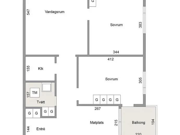 Floor plan for Arvesgärde 29