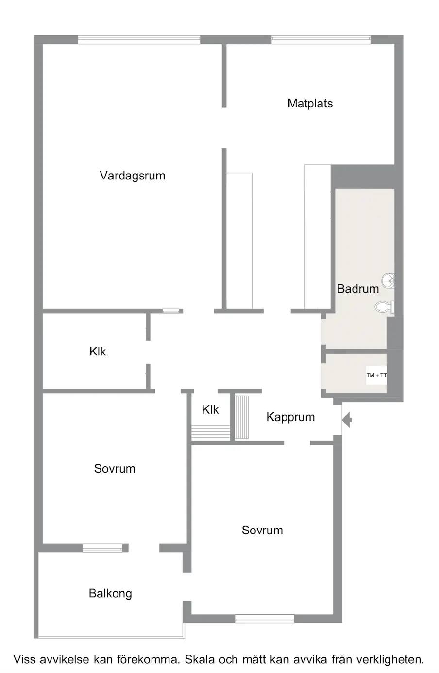 Floor plan for Kulladalsgatan 28A