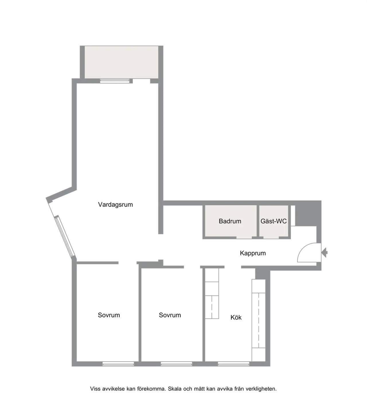 Floor plan for Berguvsgatan 6A