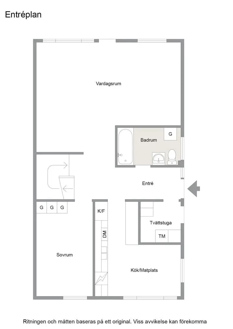 Planritning för Stormgatan 33