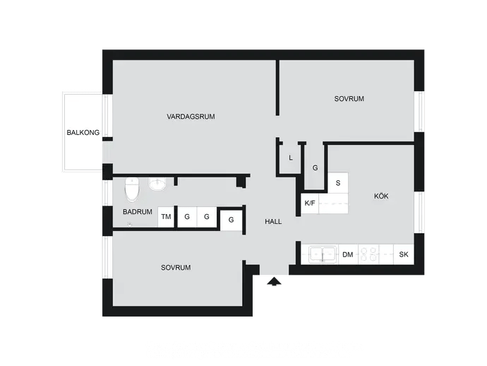 Planritning för Kallforsvägen 22