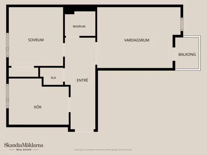 Floor plan for Näsbychaussén 23A