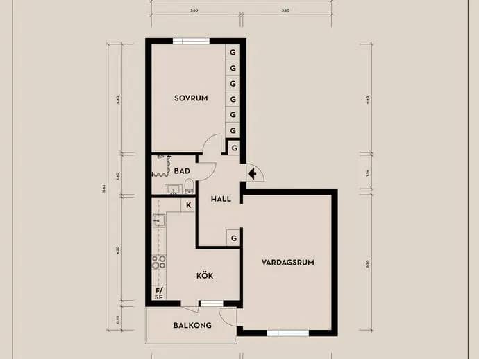Floor plan for Skogsmilsgatan 31