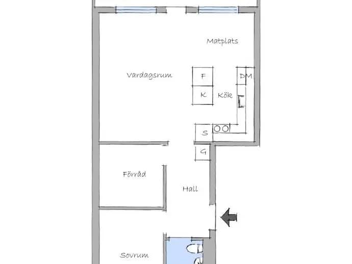 Floor plan for Mosshagestigen 218