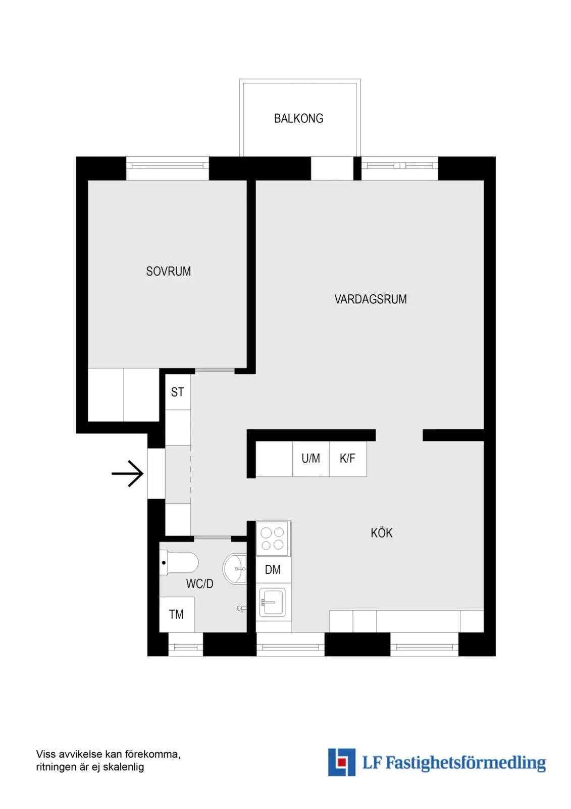 Planritning för Lidköpingsvägen 49