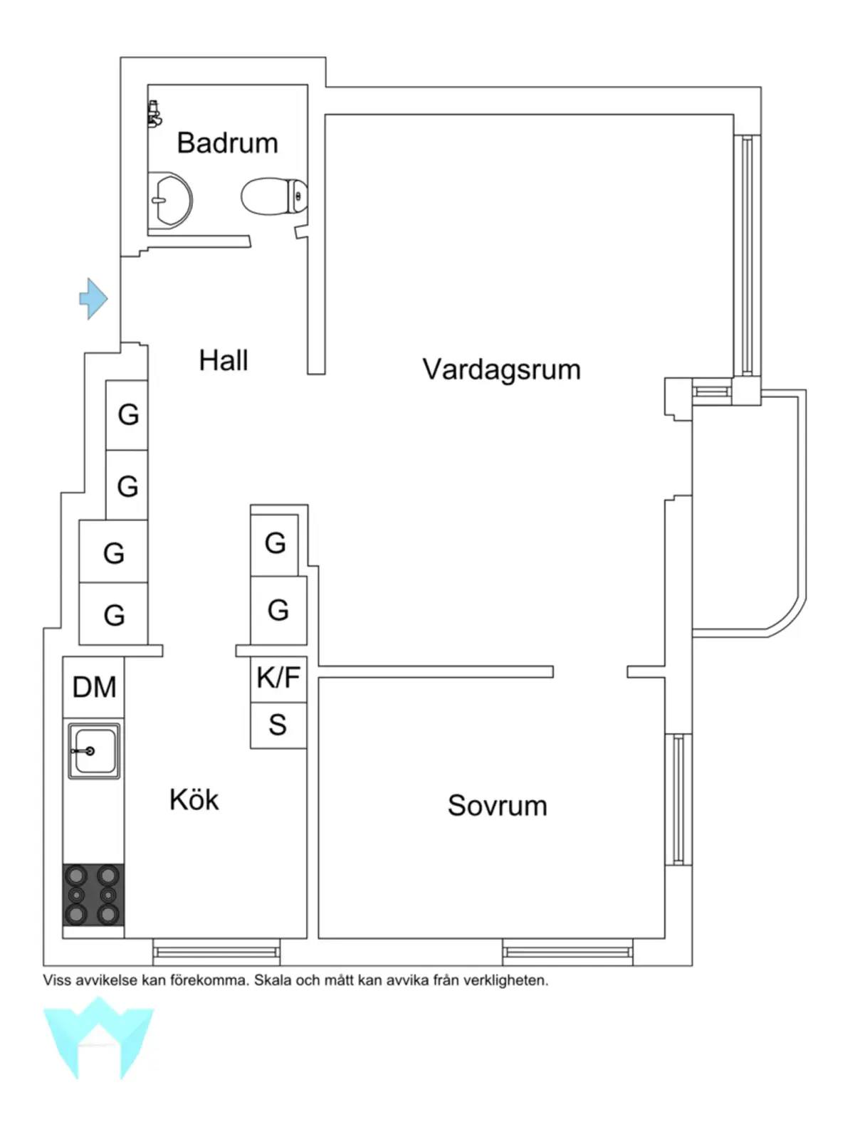 Floor plan for Essingestråket 32