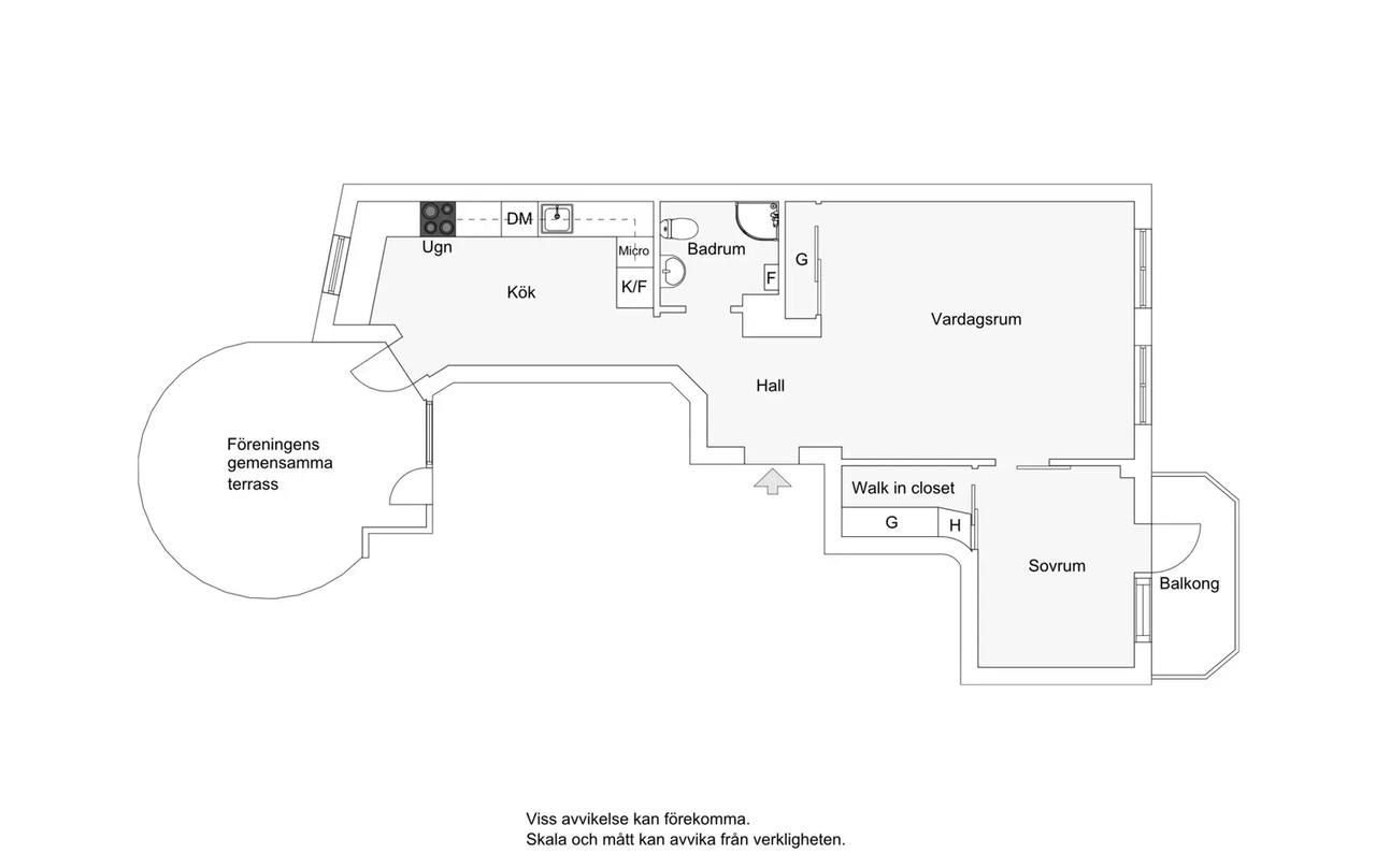 Floor plan for Bastugatan 31
