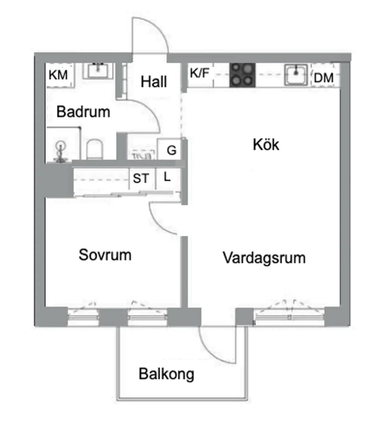 Planritning för Lokomobilvägen 2C