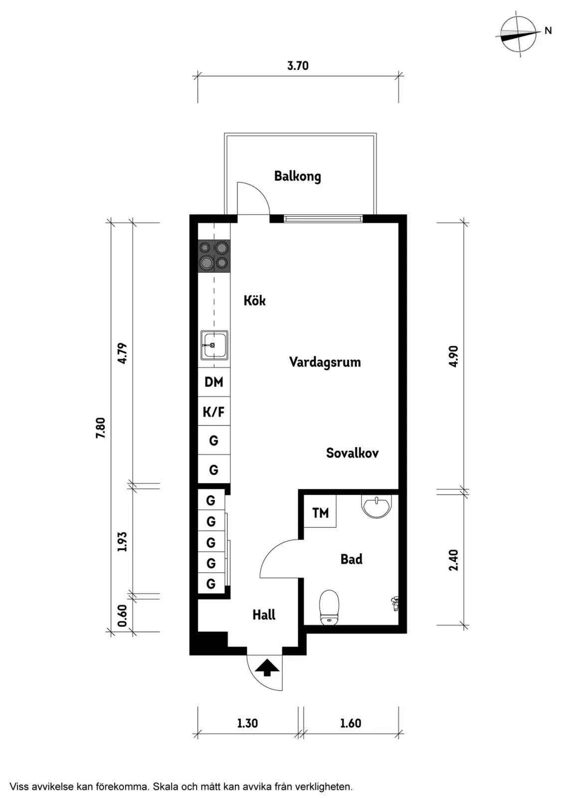 Floor plan for Famngatan 16