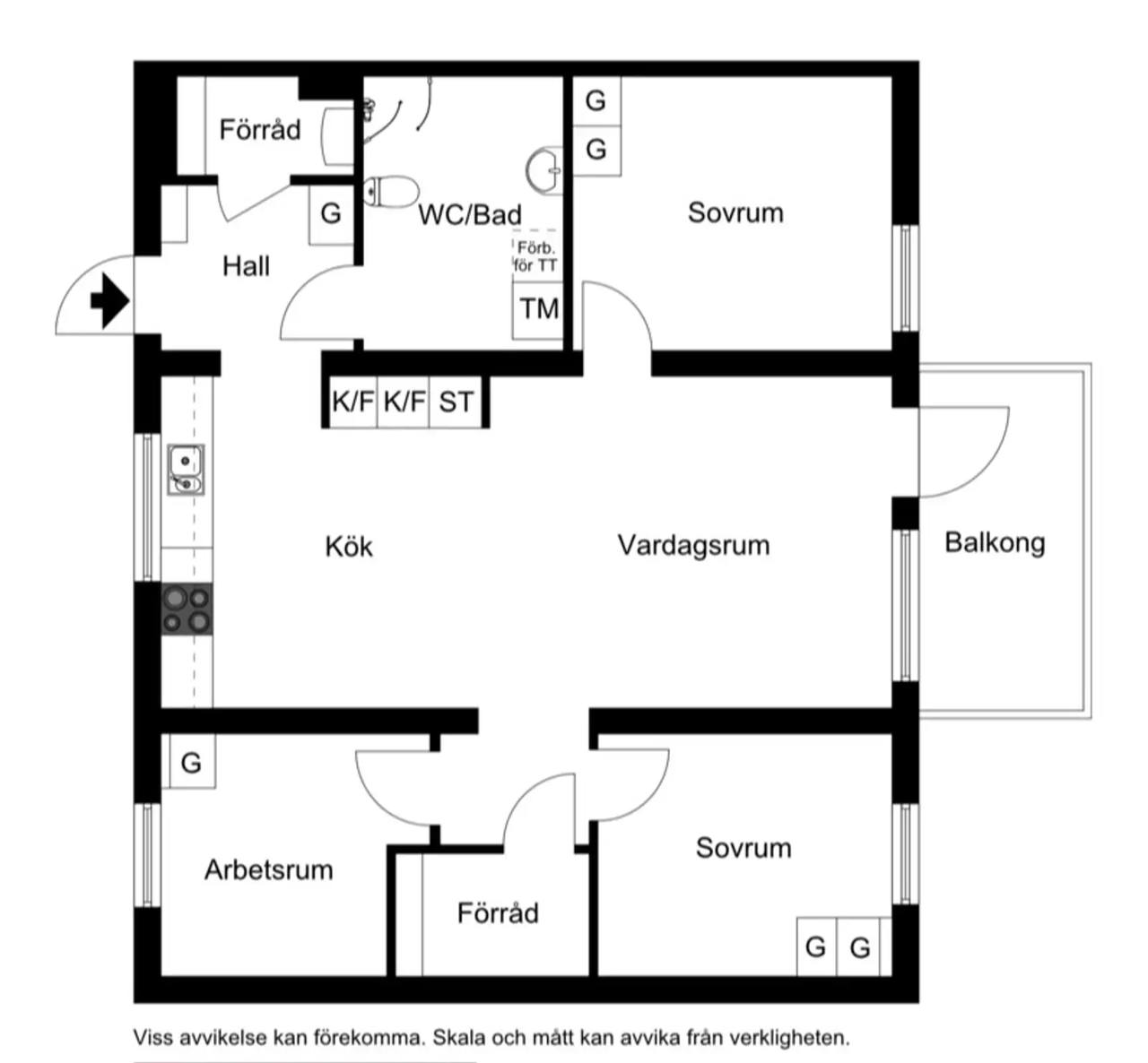 Floor plan for Slåtterbalksgatan 59