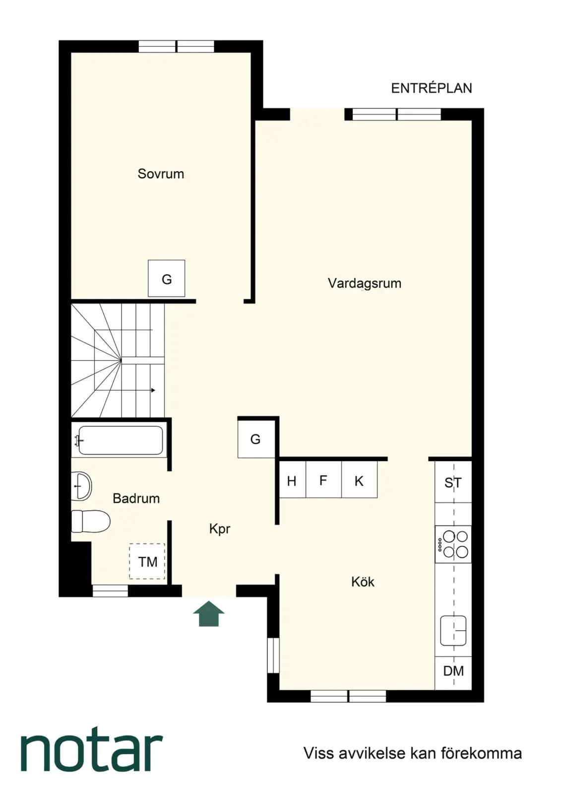 Floor plan for Karlavägen 19