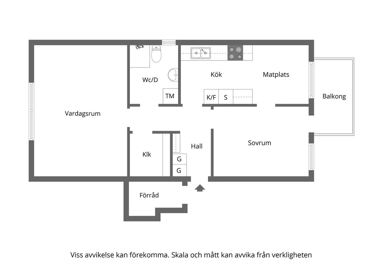 Planritning för Lillåkersvägen 27