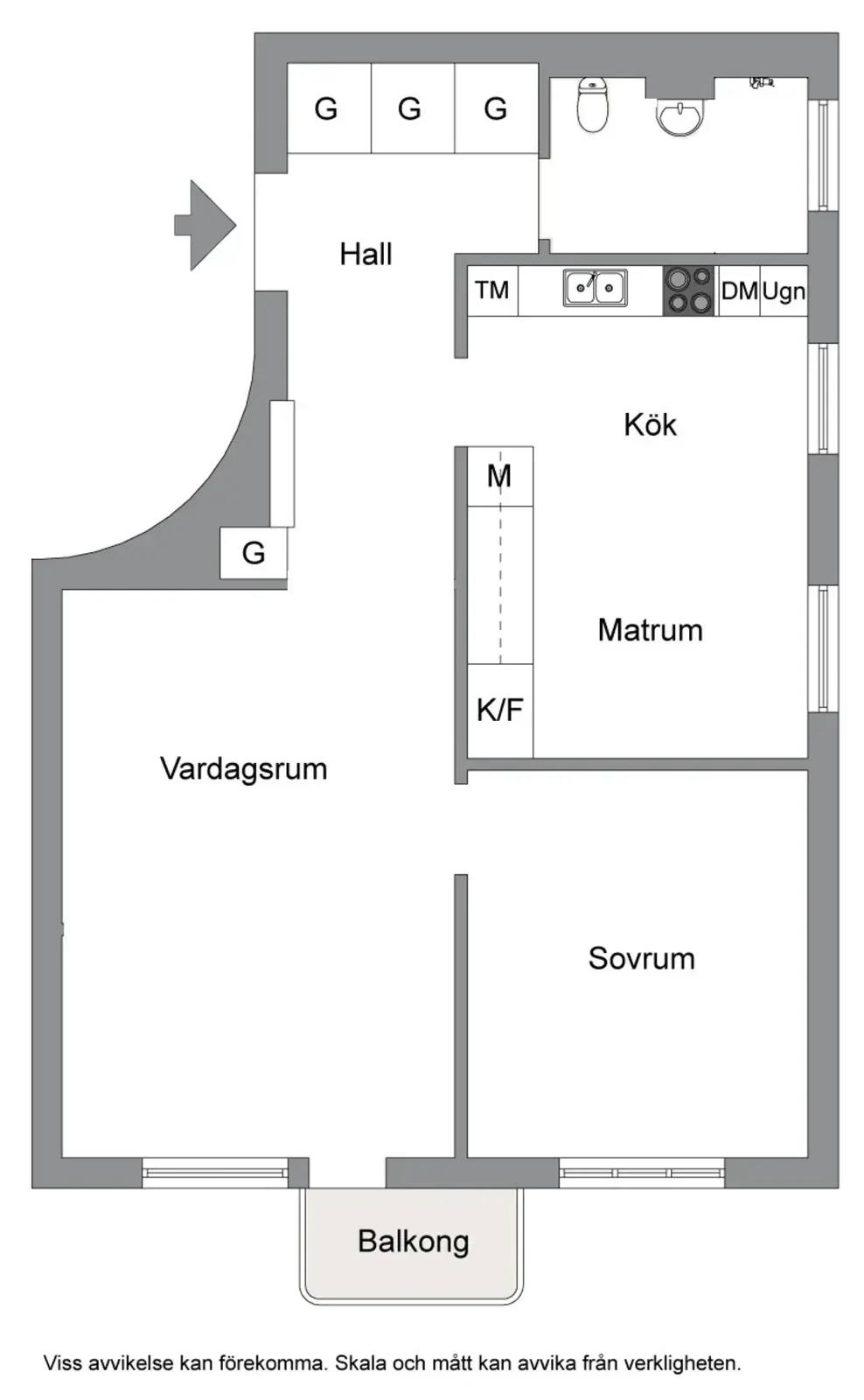 Planritning för Midsommarvägen 27