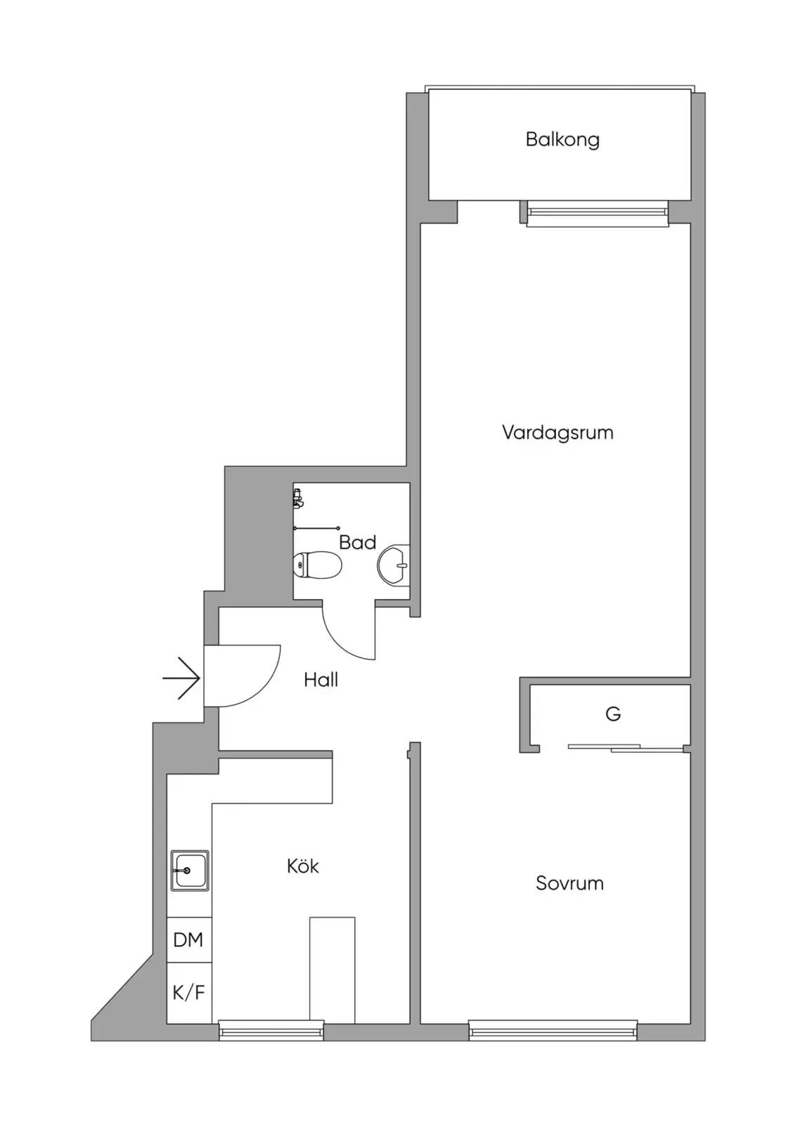 Planritning för Sofierogatan 3D