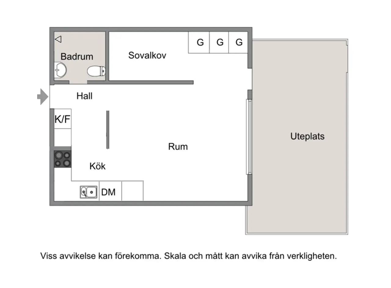 Floor plan for Kungsklippan 11