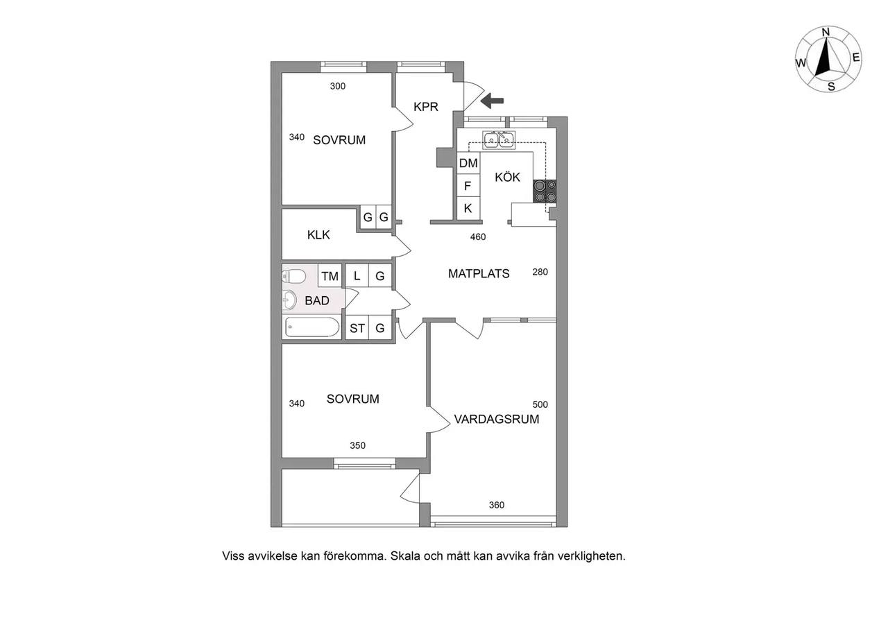 Planritning för Storvretsvägen 44
