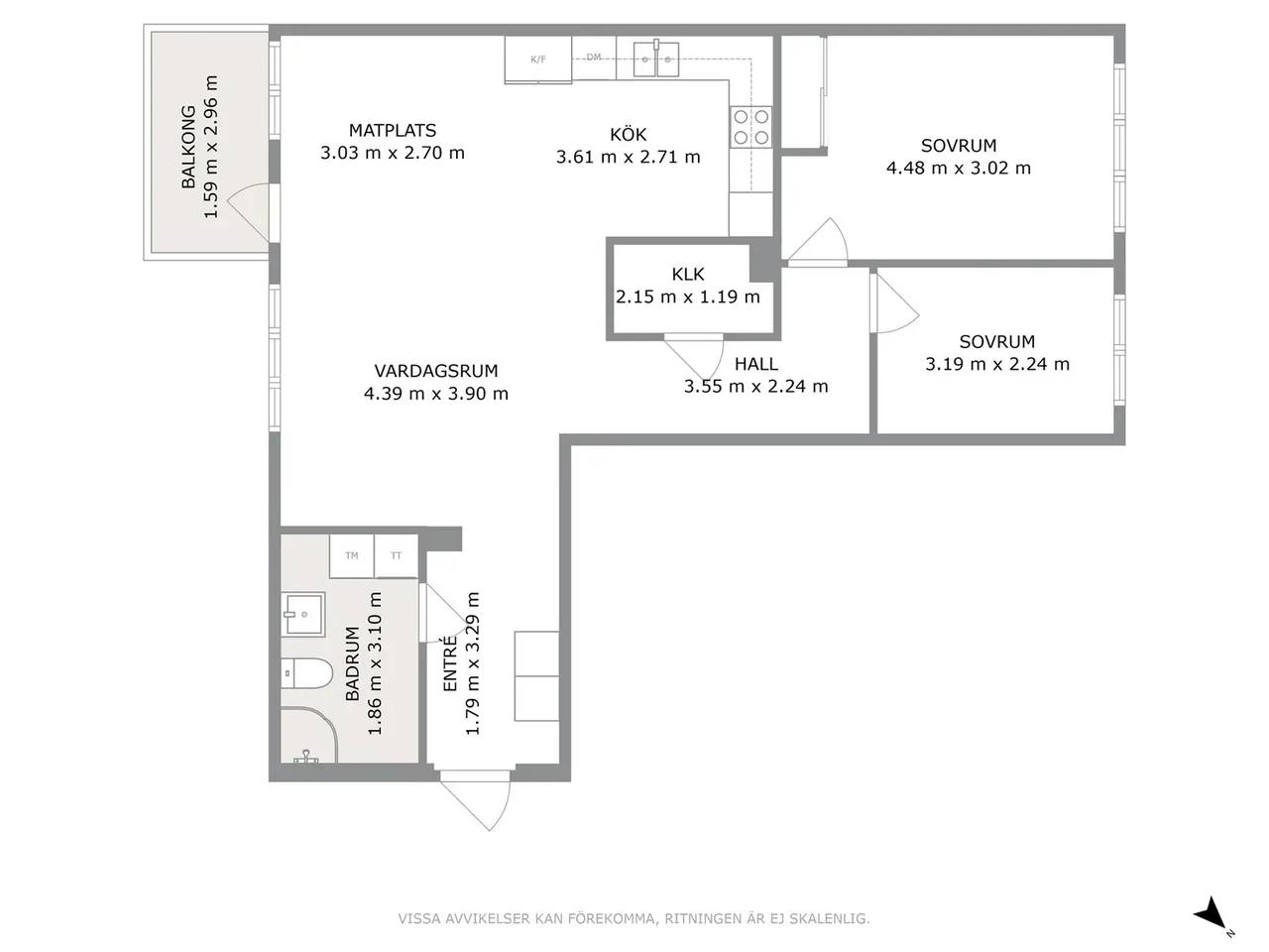 Floor plan for Bunkebergsgatan 9