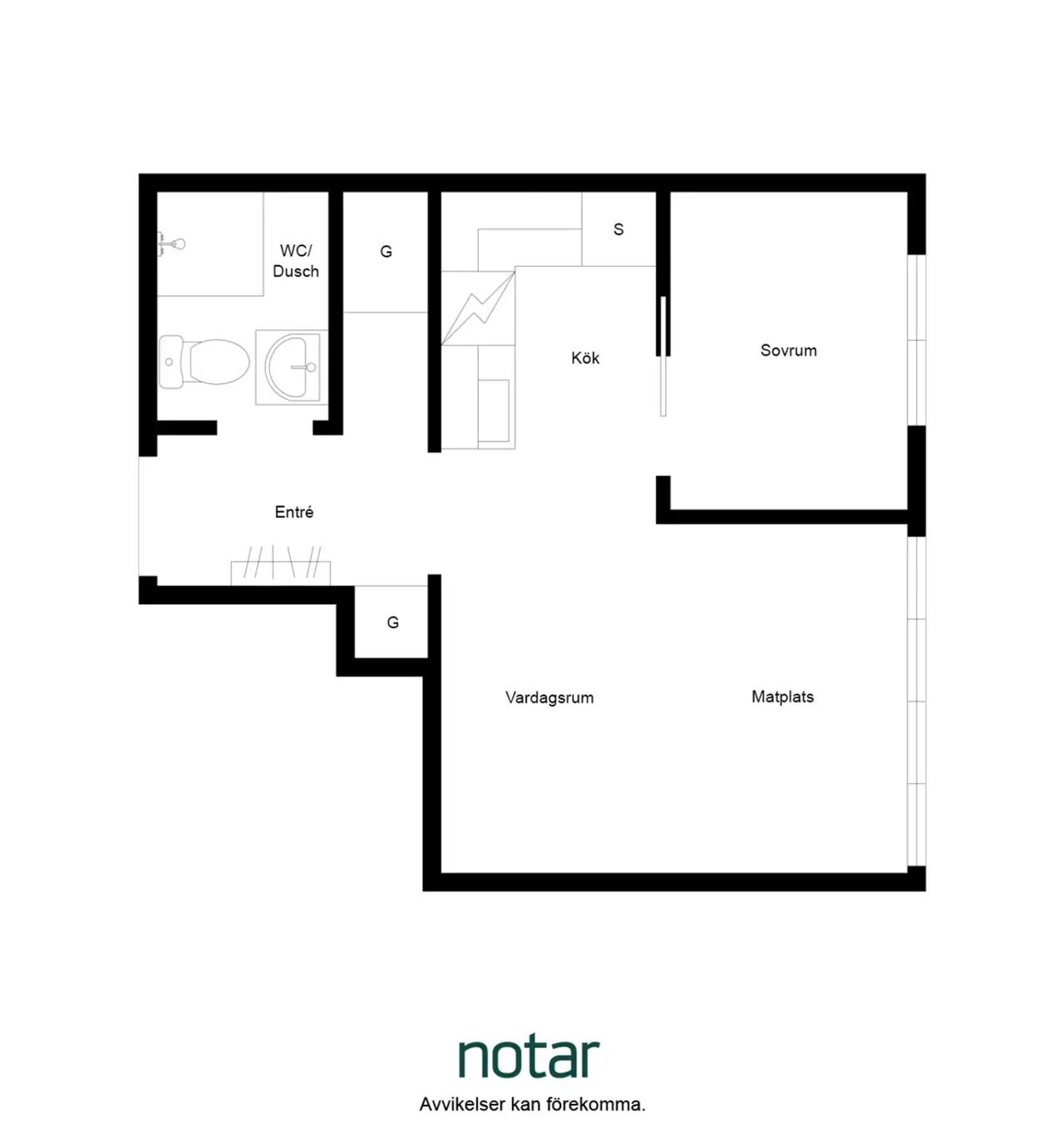 Planritning för Skeppargatan 83
