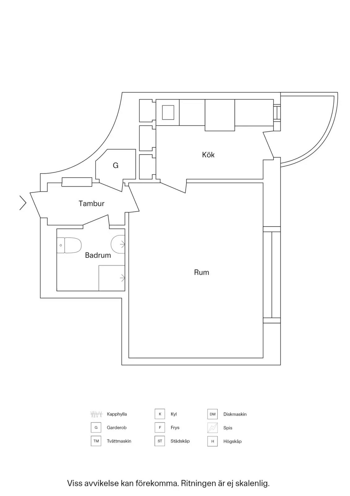 Planritning för Kungsholmsgatan 9