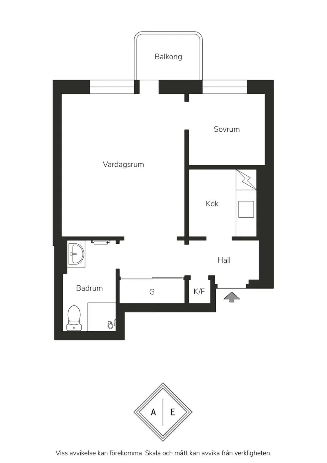 Floor plan for Essinge Brogata 18
