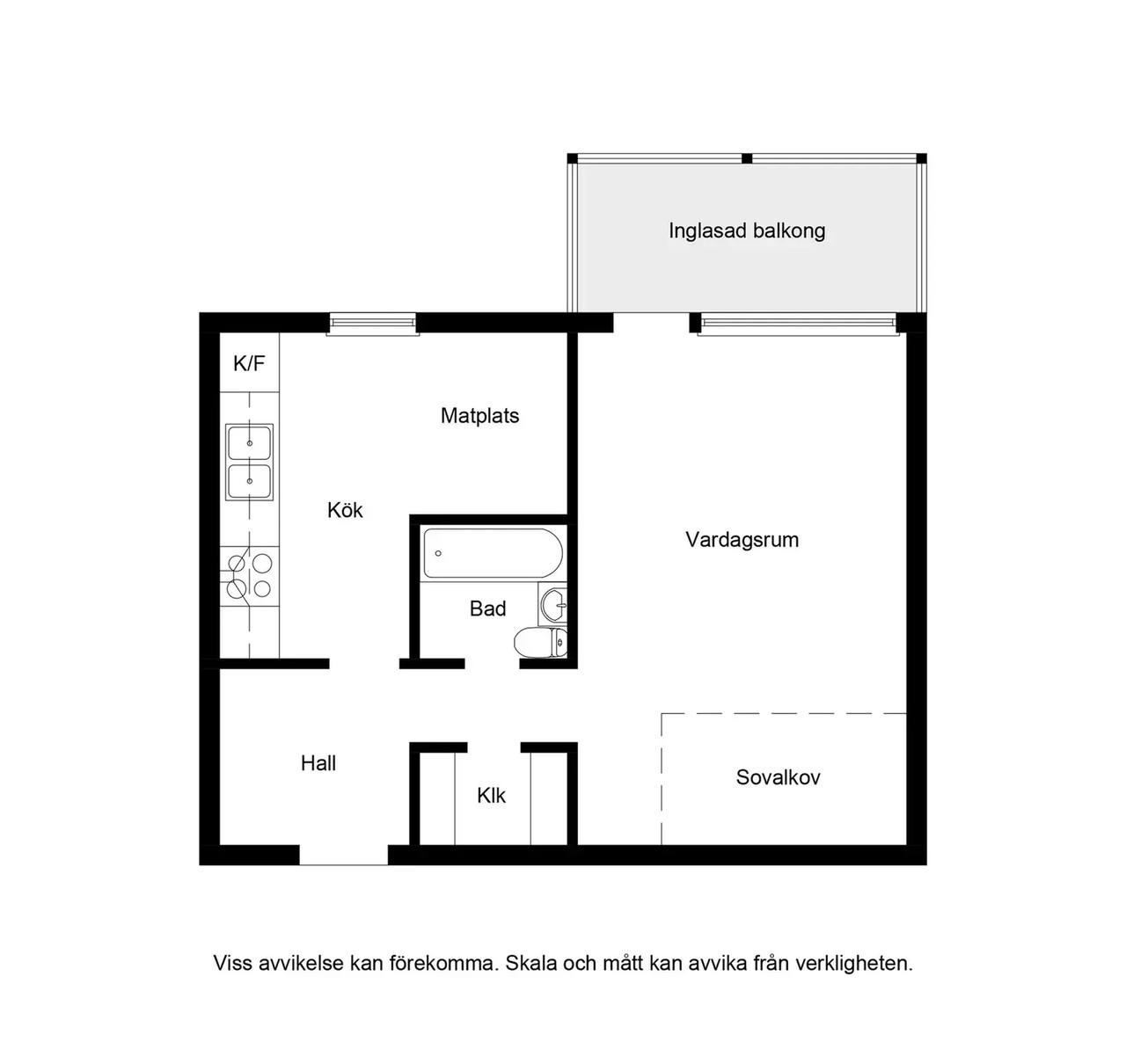 Floor plan for Duvhöksgatan 4B