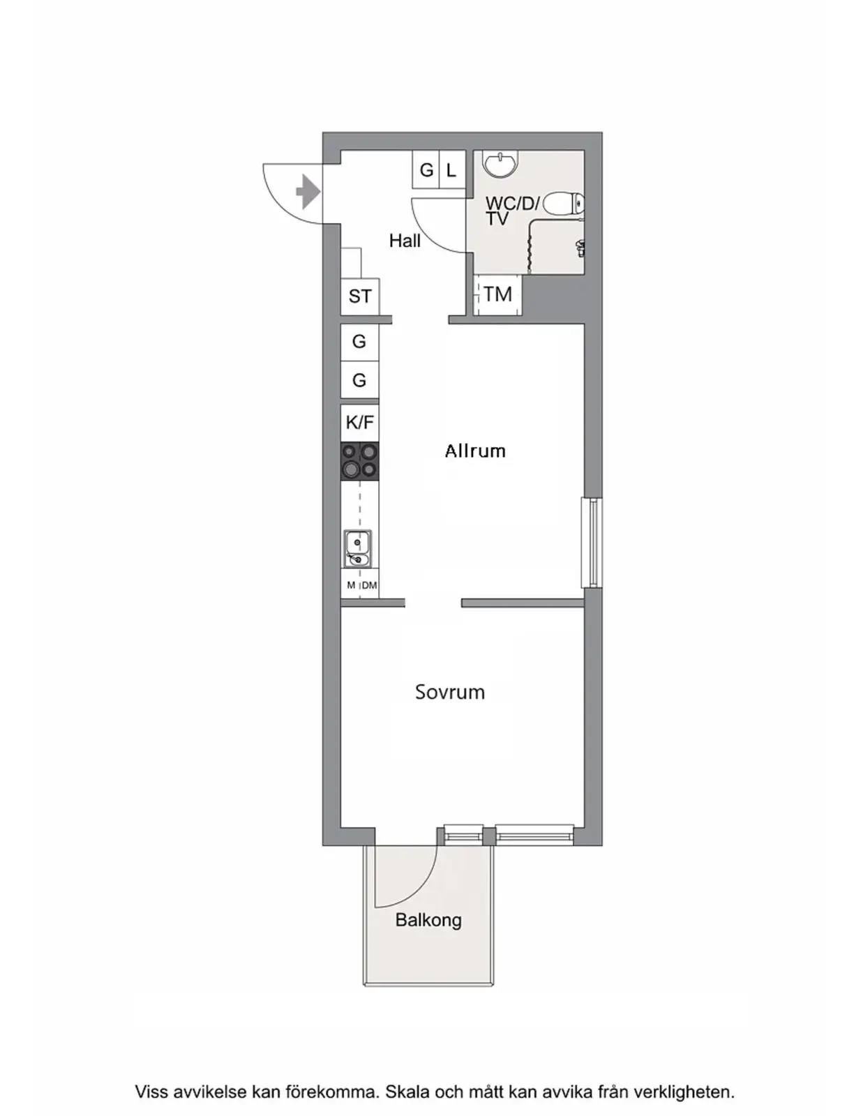 Floor plan for Åby Allé 1C