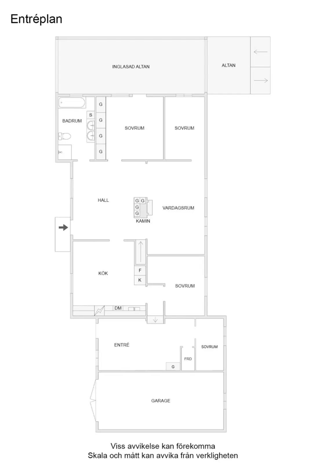 Planritning för Anundshögatan 9