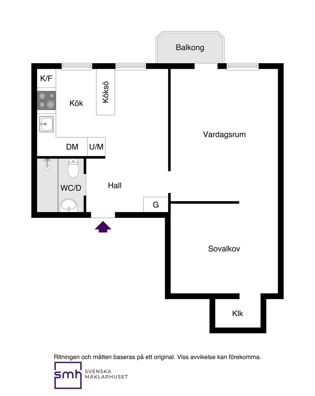Planritning för Uppfartsvägen 12