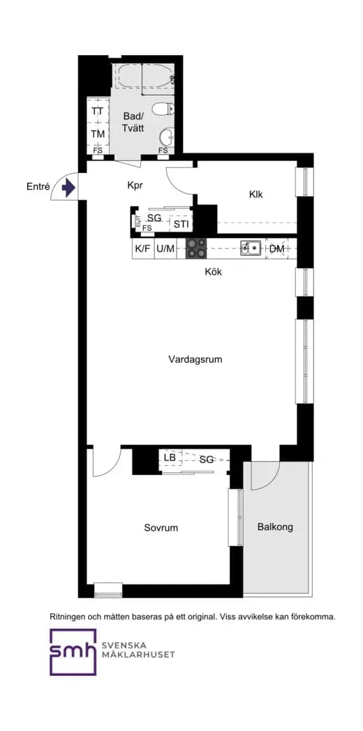 Planritning för Medaljonggatan 4B