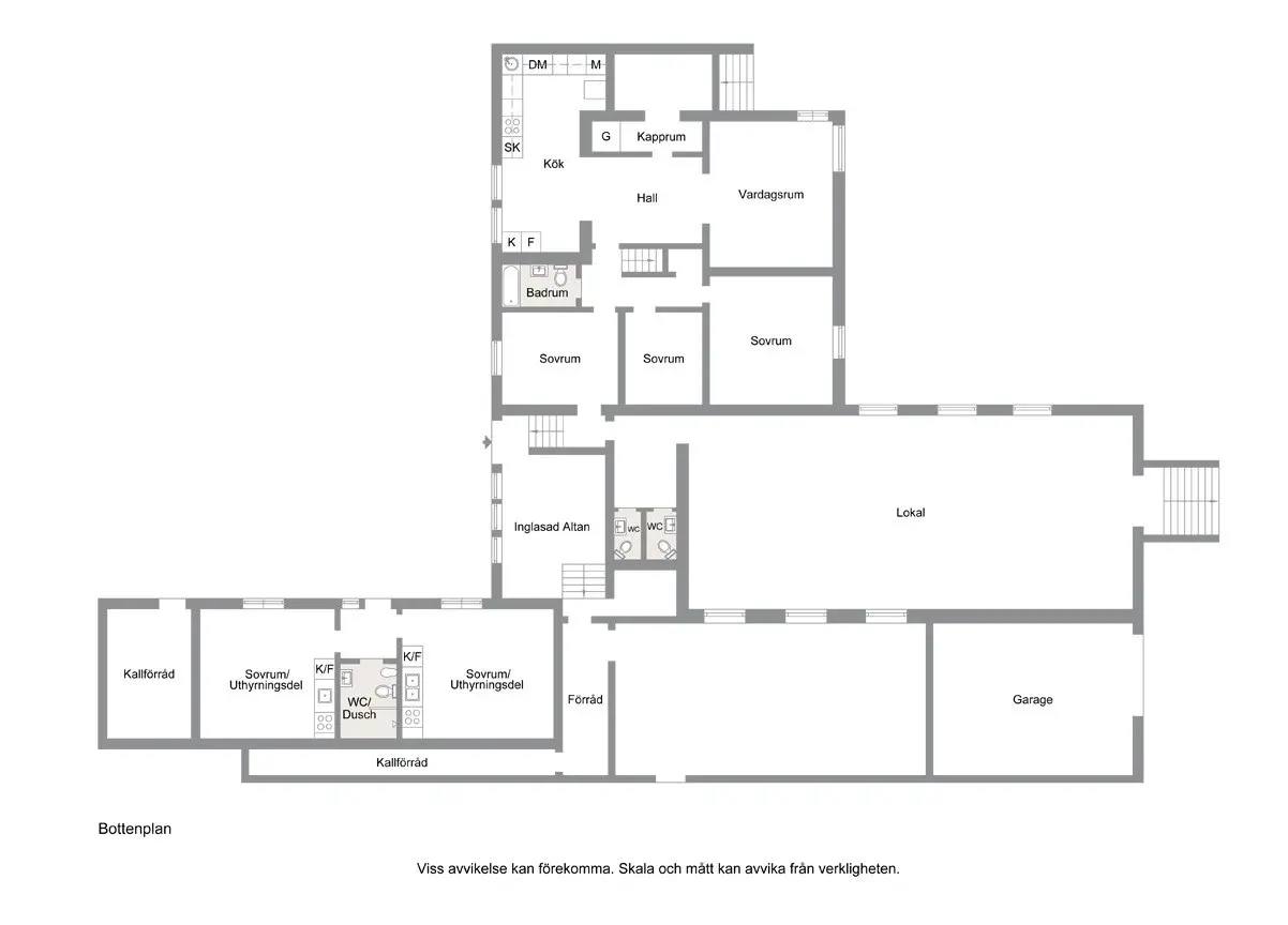 Floor plan for Ekgatan 35
