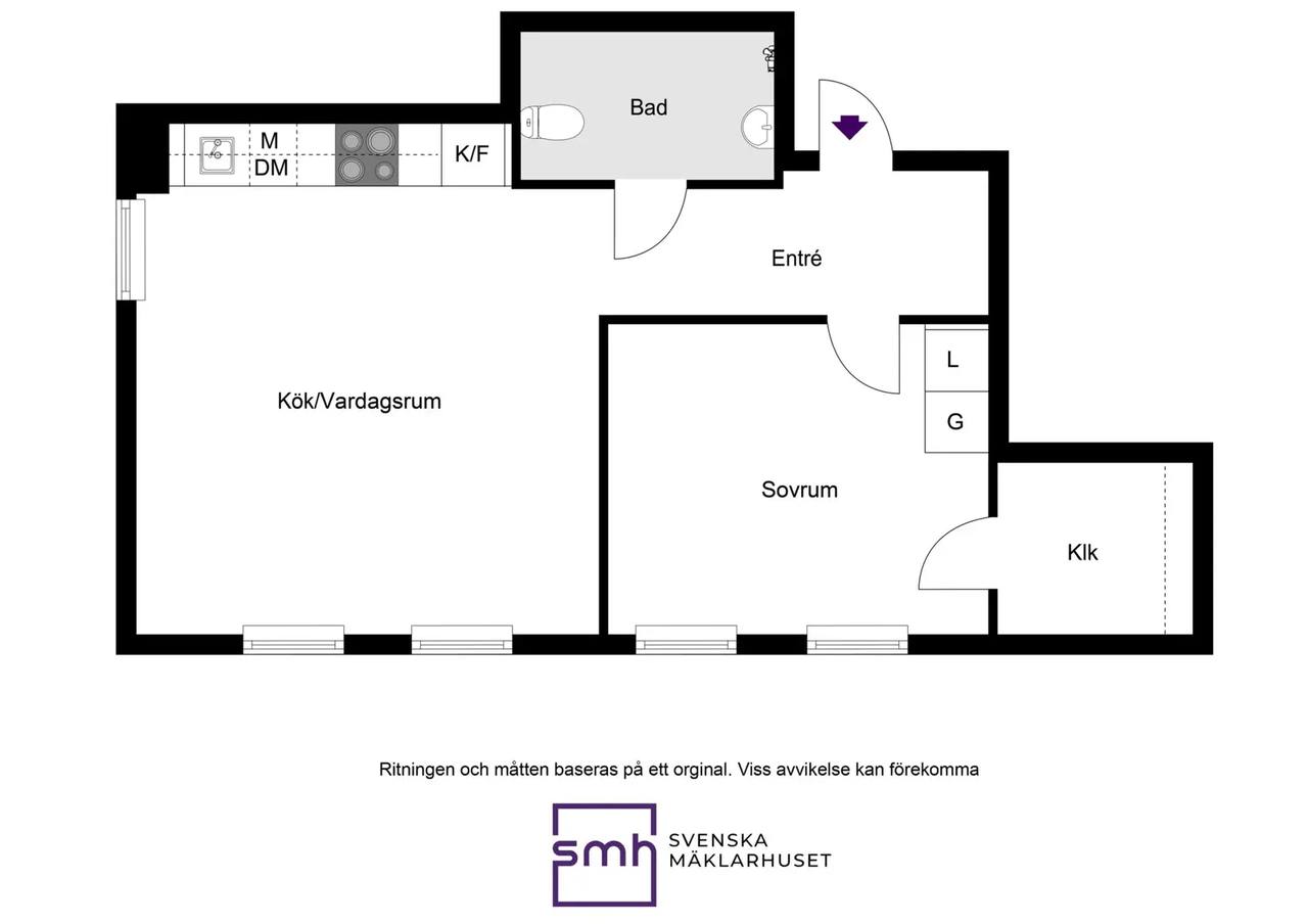 Floor plan for Mariehällsvägen 30H