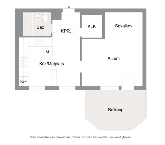 Floor plan for Kollegiegatan 3A