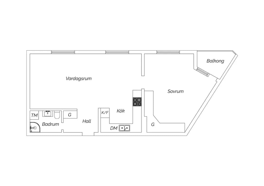 Floor plan for Skönviksvägen 286