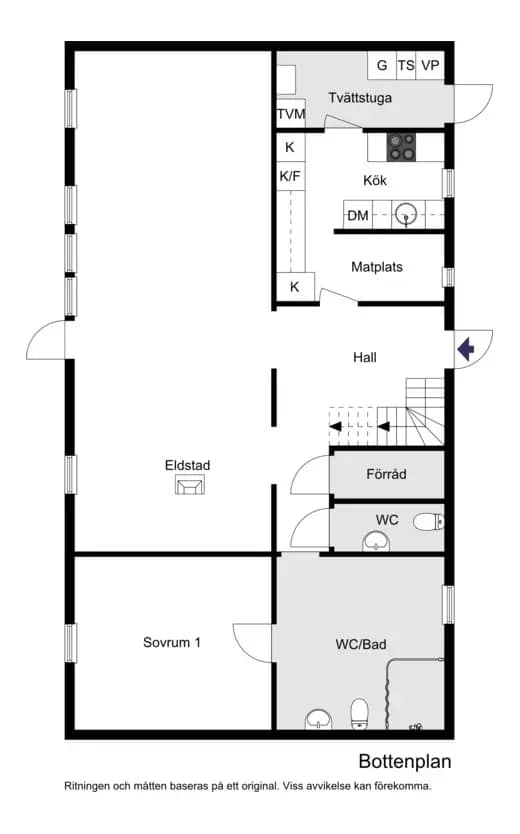 Planritning för Havregatan 9
