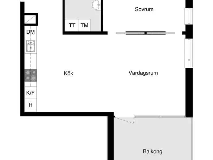Planritning för Henry Wemans väg 2