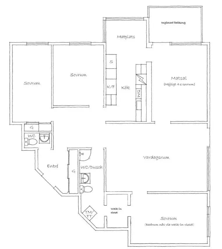 Floor plan for Stenkastsgatan 1