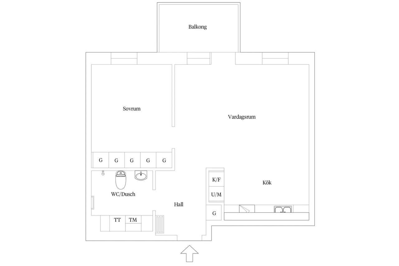 Floor plan for Ahrenbergsgatan 12