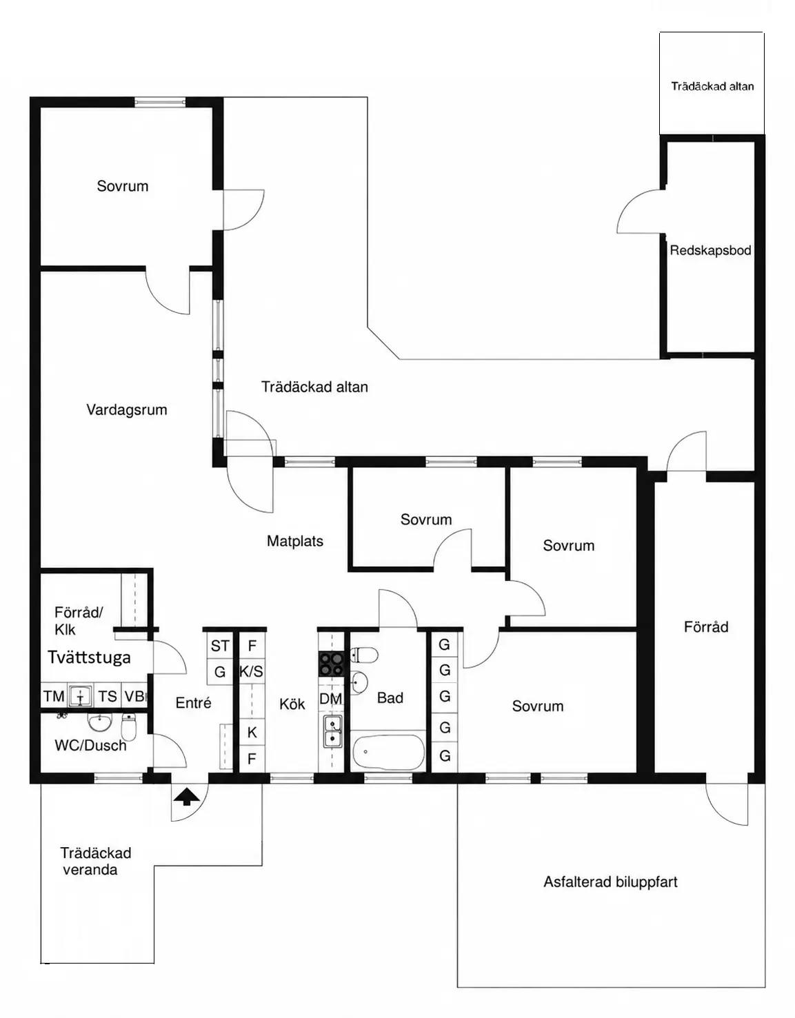 Floor plan for Zenitvägen 23