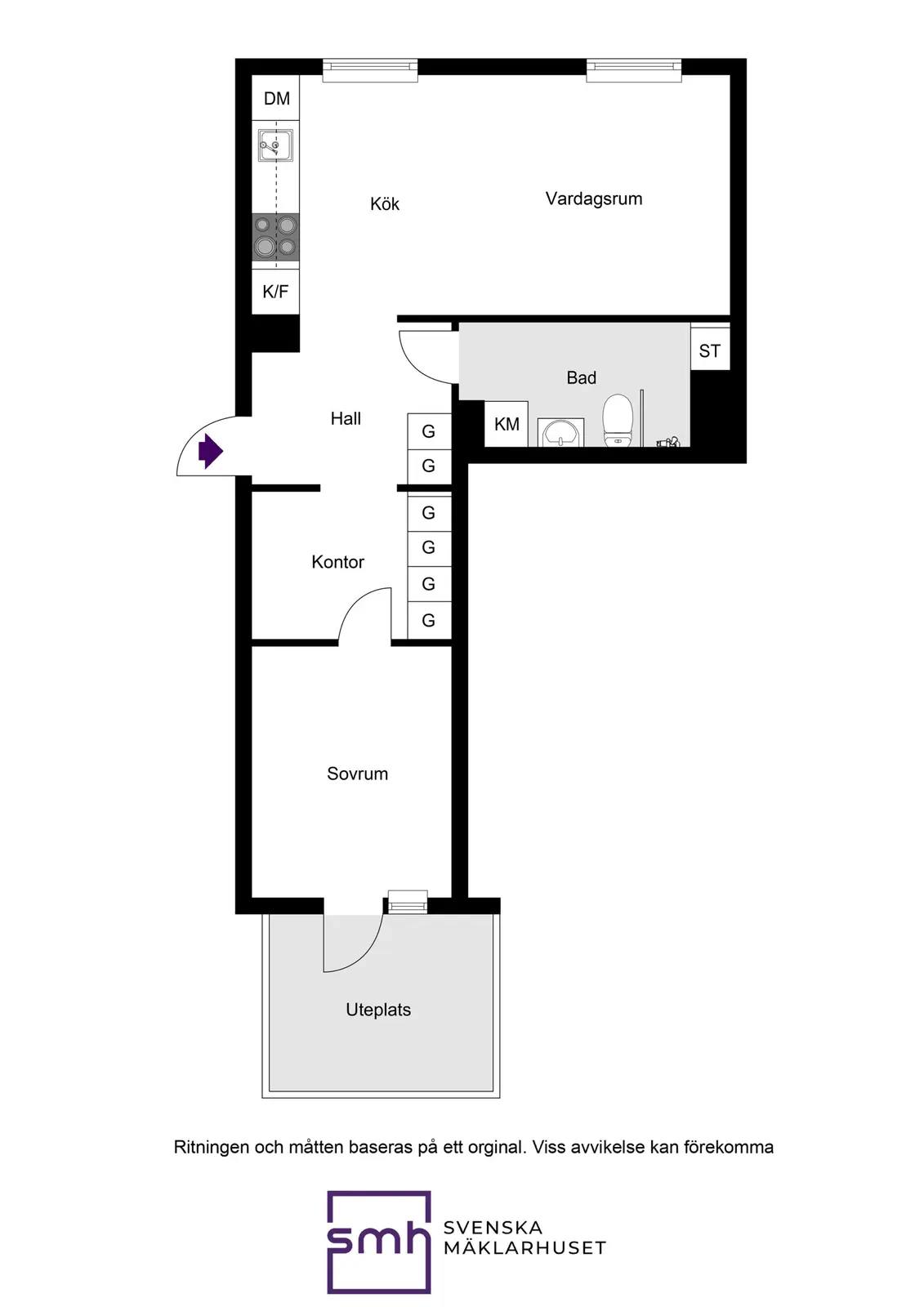 Floor plan for Snörmakarvägen 35C